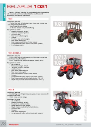 Tractoare 4WD Belarus 1021.3
