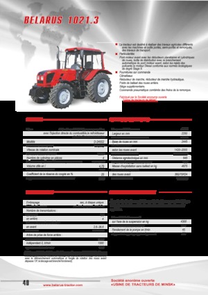 Tractoare 4WD Belarus 1021.3