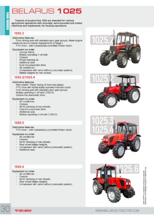 Tractoare 4WD Belarus 1025.3