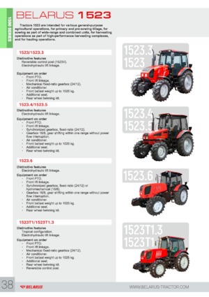 Tractoare 4WD Belarus 1523.4