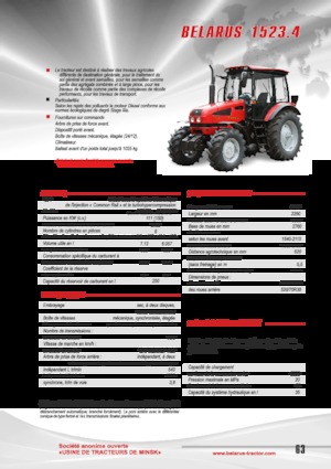Tractoare 4WD Belarus 1523.4