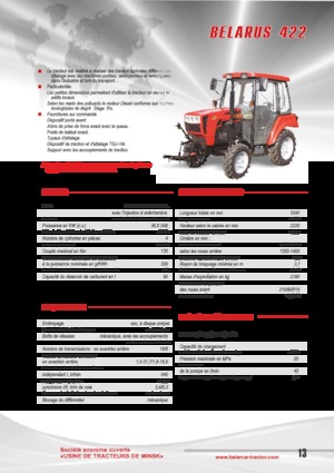 Tractoare 4WD Belarus 422