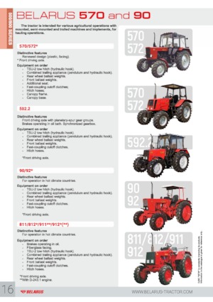 Tractoare 4WD Belarus 572