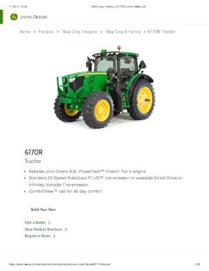 Tractoare 4WD John Deere 6170 R