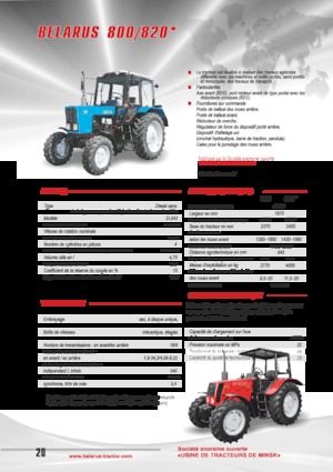 Tractoare 4WD Belarus 820 F