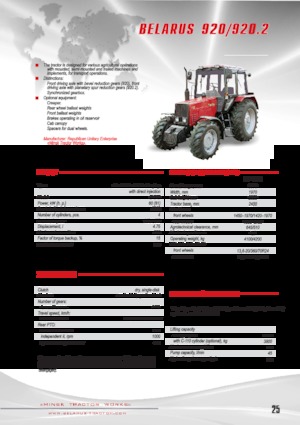 Tractoare 4WD Belarus 920.2 F