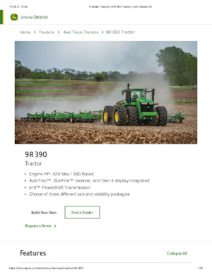 Tractoare 4WD John Deere 9R 390