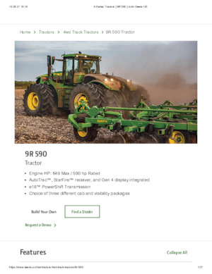 Tractoare 4WD John Deere 9R 590