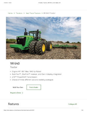 Tractoare 4WD John Deere 9R 640