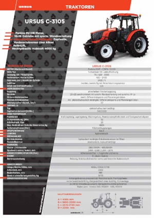 Tractoare 4WD Ursus C-3105