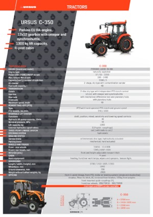 Tractoare 4WD Ursus C-380