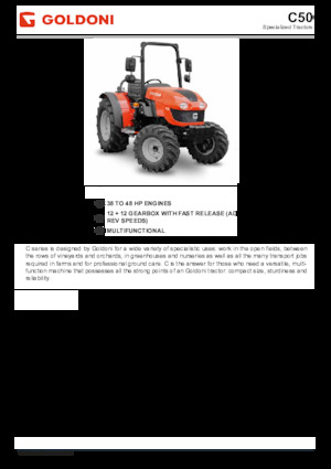 Tractoare 4WD Goldoni C 50
