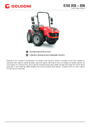 Tractoare 4WD Goldoni E 50 SN 