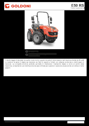 Tractoare 4WD Goldoni E 50 SN 