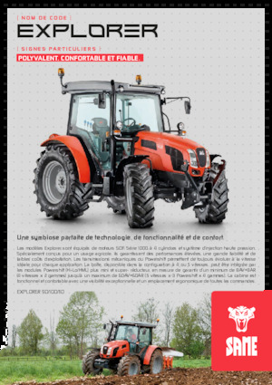 Tractoare 4WD SAME Explorer 110
