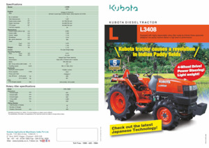 Tractoare 4WD Kubota L3408