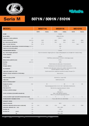Tractoare 4WD Kubota M5101N