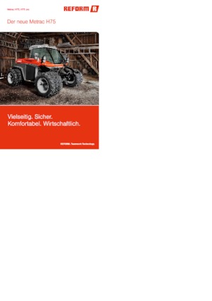 Tractoare 4WD Reform Werke Metrac H 75 pro