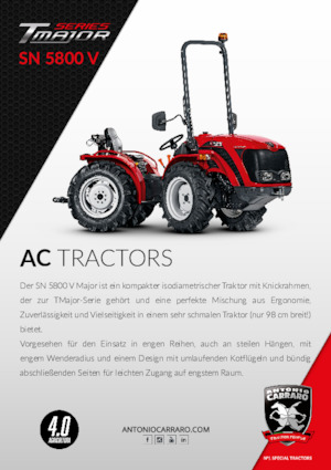 Tractoare 4WD Carraro SN 5800 V major