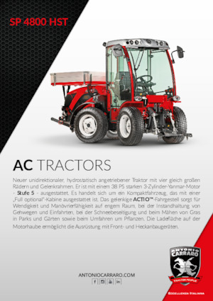 Tractoare 4WD Carraro SP 4800