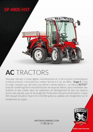 Tractoare 4WD Carraro SP 4800