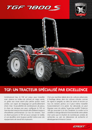 Tractoare 4WD Carraro TGF 7800 S