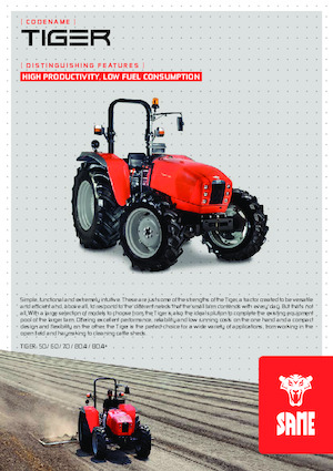 Tractoare 4WD SAME Tiger 80.4+