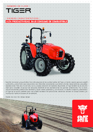 Tractoare 4WD SAME Tiger 80.4+