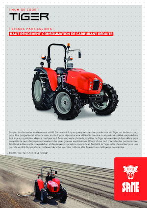 Tractoare 4WD SAME Tiger 80.4+