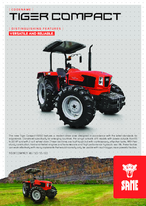 Tractoare 4WD SAME Tiger Compact 60