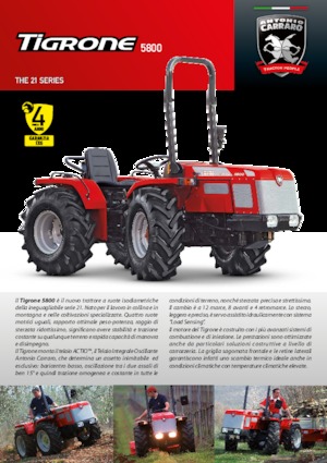 Tractoare 4WD Carraro Tigrone 5800