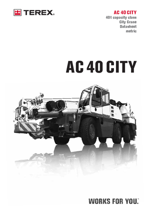 Macarale all-terrain Terex-Demag AC 40 City (6x4x6)