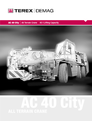 Macarale all-terrain Terex-Demag AC 40 City (6x4x6)