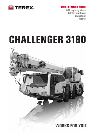 Macarale all-terrain Terex-Demag Challenger 3180 (6x4x6)