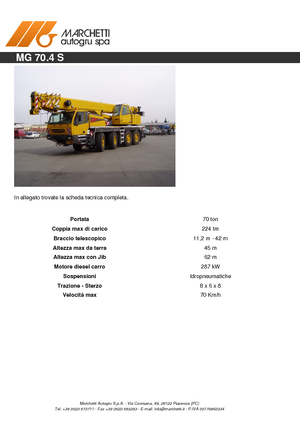 Macarale all-terrain Marchetti MG 70.4 S (8x6x8)