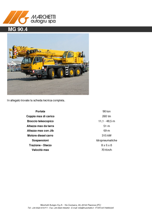 Macarale all-terrain Marchetti MG 90.4 (8x6x8)