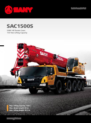 Macarale all-terrain Sany SAC1500S