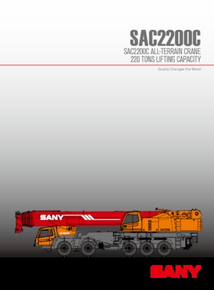 Macarale all-terrain Sany SAC2200C
