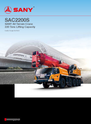 Macarale all-terrain Sany SAC2200S