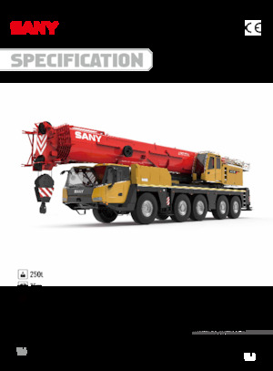 Macarale all-terrain Sany SAC2500E