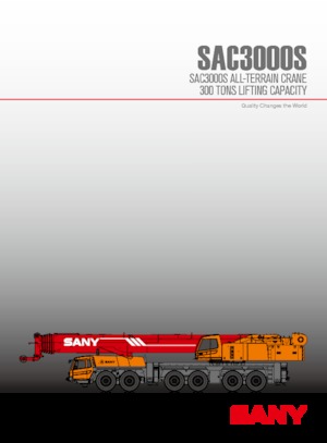 Macarale all-terrain Sany SAC3000S