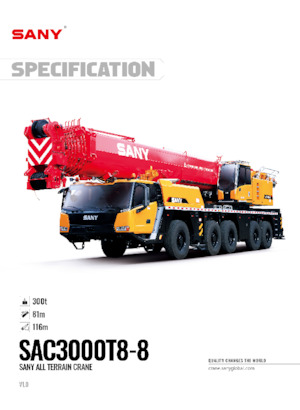 Macarale all-terrain Sany SAC3000T8-8