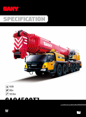 Macarale all-terrain Sany SAC4500T7