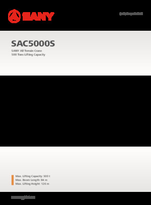 Macarale all-terrain Sany SAC5000S 