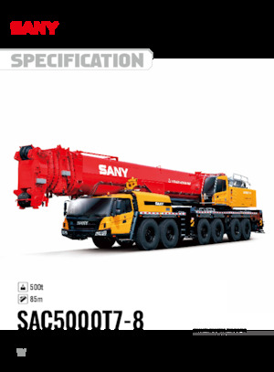Macarale all-terrain Sany SAC5000T7-8