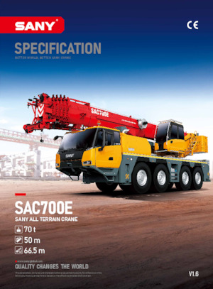 Macarale all-terrain Sany SAC700E 