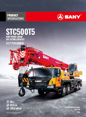 Macarale all-terrain Sany STC500T5