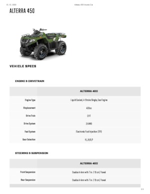 Vehicule all-terrain (ATV-uri) & Quad-uri Artic Cat ALTERRA 450
