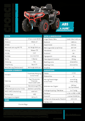 Vehicule all-terrain (ATV-uri) & Quad-uri CFMOTO CFORCE 1000 Touring Limited
