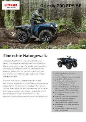 Vehicule all-terrain (ATV-uri) & Quad-uri Yamaha GRIZZLY 700 EPS SE
